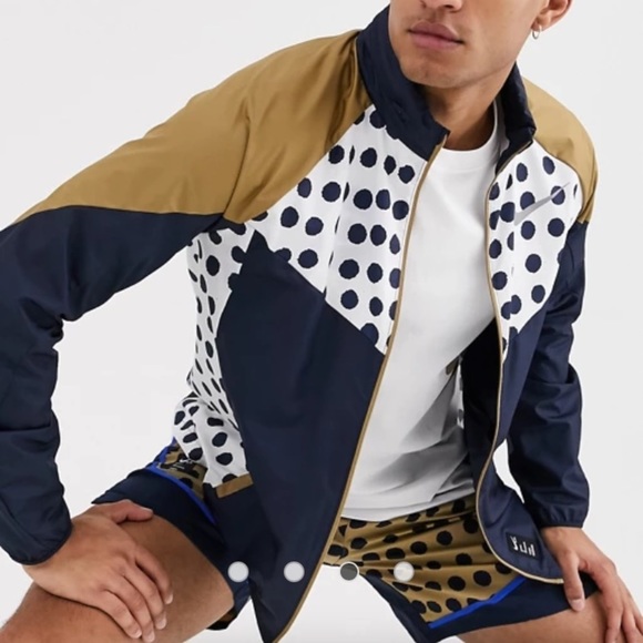 Cody Hudson Blue Windbreaker Jacket Xl 